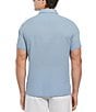 Color:Mountain Spring - Image 2 - Solid Seersucker Short Sleeve Woven Shirt