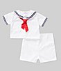Color:White - Image 2 - Baby Boys 3-24 Months Sailor Suit Jon Jon Shortall