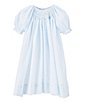 Color:Blue - Image 1 - Baby Girls 3-9 Months Smocked Dress