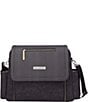 Color:Carbon Cable Stitch - Image 1 - Boxy Backpack Deluxe Diaper Bag