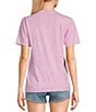 Color:Pink-Azalea - Image 2 - Point Me At The Sky Mineral Wash T-Shirt