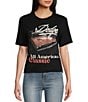 Color:Black - Image 1 - Short Sleeve American Classic Graphic T-Shirt