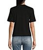 Color:Black - Image 2 - Short Sleeve American Classic Graphic T-Shirt