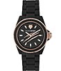 Color:Black - Image 1 - The Scratch Women's Silicone Chronograph Watch