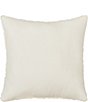 Color:Cream - Image 2 - Lillian Lattice Textured Pattern Reversible Square Pillow