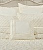 Color:Cream - Image 3 - Lillian Textured Jacquard Engineered Square Decorative Pillow