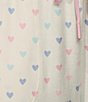 Color:Ivory - Image 4 - Heart Print Peachy Knit Coordinating Sleep Jogger