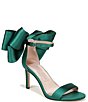 Color:Envy Green - Image 1 - Pnina Tornai for Naturalizer Amour Satin Bow Back Dress Sandals