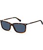 Color:Havana Brown - Image 1 - Men's PLD2117S 55mm Havana Rectangle Sunglasses