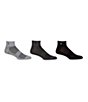 Color:Grey Assortment - Image 1 - Quarter Length Athletic Socks 3-Pack