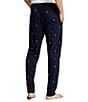 Color:Cruise Navy - Image 2 - Allover Pony Patterned Coordinating Pajama Pants