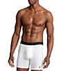 Color:White/Polo Black/Polo Black/Blue Saturn - Image 2 - Assorted Boxer Briefs 3-Pack