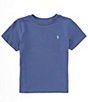 Color:Blue Heaven - Image 1 - Baby Girls 3-24 Months Short Sleeve Jersey T-Shirt