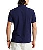 Color:Newport Navy/Tiller Green - Image 2 - Big & Tall Big Pony Mesh Diagonal Stripe Short Sleeve Polo Shirt
