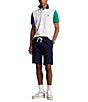 Color:White - Image 3 - Big & Tall Classic Fit Color Block Mesh Short Sleeve Polo Shirt