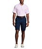 Color:Pink/White - Image 3 - Big & Tall Classic Fit Gingham Short Sleeve Oxford Shirt