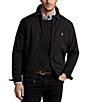 Color:Black - Image 1 - Big & Tall Classic Fit Sueded Microfiber Windbreaker
