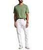 Color:Cargo Green Heather - Image 3 - Big & Tall Classic Fit Short Sleeve Cotton Jersey V-Neck T-Shirt