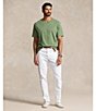 Color:Cargo Green Heather - Image 4 - Big & Tall Classic Fit Short Sleeve Cotton Jersey V-Neck T-Shirt