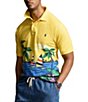 Color:Club Sail Engineered - Image 1 - Big & Tall Classic-Fit Short Sleeve Tropical Mesh Polo Shirt