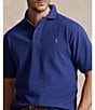 Color:Beach Royal - Image 5 - Big & Tall Classic Fit Solid Cotton Mesh Polo Shirt