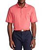 Color:Highland Rose Heather - Image 1 - Big & Tall Classic-Fit Soft Cotton Short-Sleeve Polo Shirt