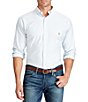 Color:Blue/White - Image 1 - Big & Tall Classic-Fit Striped Oxford Sportshirt