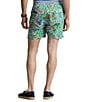 Color:Shorewood Paisley Green - Image 2 - Big & Tall Classic Fit Traveler Paisley Printed 6.5#double; Inseam & 7.5#double; Inseam Swim Trunks