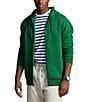 Color:Billiard - Image 1 - Big & Tall Double-Knit Full-Zip Hoodie