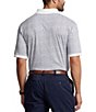 Color:Bayberry Foulard White - Image 2 - Big & Tall Foulard Print Soft Cotton Short-Sleeve Polo Shirt
