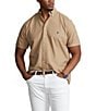 Color:Surrey Tan - Image 1 - Big & Tall Garment-Dye Oxford Short-Sleeve Woven Shirt