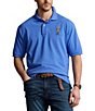 Color:New England Blue - Image 1 - Big & Tall Heritage Bear Short Sleeve Polo Shirt