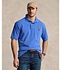 Color:New England Blue - Image 6 - Big & Tall Heritage Bear Short Sleeve Polo Shirt