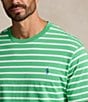 Color:Classic Kelly - Image 4 - Big & Tall Stripe Short Sleeve T-Shirt