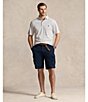 Color:Andover Heather/White - Image 4 - Big & Tall Stripe Soft Cotton Short Sleeve Polo Shirt