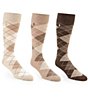 Color:Khaki - Image 1 - Big & Tall Super-Soft Dress Socks 3-Pack