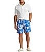 Color:Pampelonne Convo - Image 3 - Big & Tall Traveler Classic Fit Abstract Motif 6.5#double; and 7.5#double; Inseam Swim Trunks