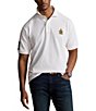 Color:White - Image 2 - Big & Tall Triple-Pony Mesh Short Sleeve Polo Shirt