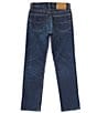 Color:Adams Wash Blue - Image 2 - Big Boys 8-20 Hampton Straight Stretch Jeans