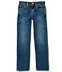 Color:Woodhaven Wash - Image 1 - Big Boys 8-20 Hampton Straight Stretch Jeans