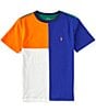 Color:City Royal Multi - Image 1 - Big Boys 8-20 Short Sleeve Color Block Jersey T-shirt
