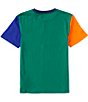 Color:City Royal Multi - Image 2 - Big Boys 8-20 Short Sleeve Color Block Jersey T-shirt