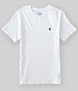 Color:White - Image 1 - Big Boys 8-20 Short Sleeve Essential V-Neck T-Shirt