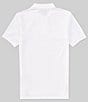 Color:White - Image 2 - Big Boys 8-20 Short Sleeve Ombre Logo Mesh Polo Shirt