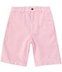 Color:Carmel Pink - Image 1 - Big Boys 8-20 Straight Fit Linen Blend Shorts