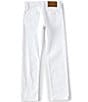 Color:White - Image 2 - Big Boys 8-20 Sullivan Stretch Denim Mid-Rise Jeans