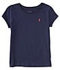 Color:Blue - Image 1 - Big Girls 7-16 Short-Sleeve Essentials T-Shirt