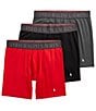 Color:RL 2000 Red/Polo Black/Charcoal Grey - Image 1 - 4D-Flex Performance Air Boxer Briefs 3-Pack