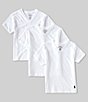 Color:White - Image 1 - Big Boys 8-20 Short-Sleeve Classic V-Neck T-Shirts 3-Pack