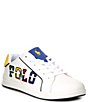 Color:White Multi - Image 1 - Boys' Heritage Court III Graphic Sneakers (Youth)